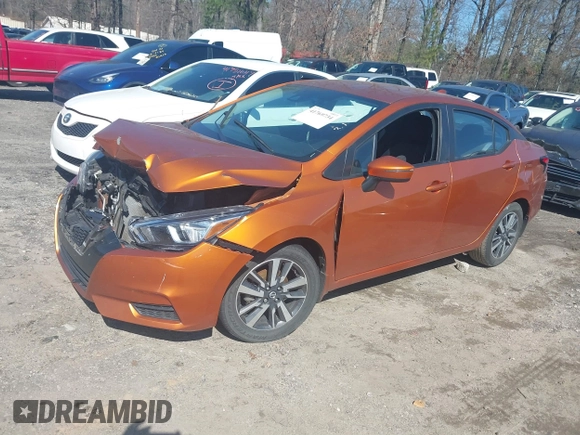 2021 Nissan Versa SV with VIN 3N1CN8EV3ML837516, listed as a IAAI auction lot 41769734 with 70,000 mi miles and . Bid and sale history available at DreamBid. Image 2.