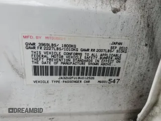 2011 Mitsubishi Lancer ES z VIN JA32U2FU1BU012526, wystawiony jako Copart lot #57635045 z przebiegiem 161 130 mil mil oraz Czysty tytuł • Clean title. Historia ofert i sprzedaży dostępna na DreamBid. Obrazek 12.