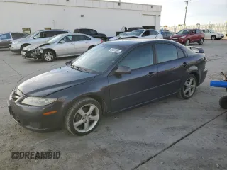 2007 Mazda 6 i Sport VE with VIN 1YVHP84C675M24095, listed as a Copart auction lot 80582564 with 196,394 mi miles and Salvage Title. Bid and sale history available at DreamBid. Image 1.