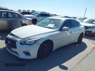 2018 Infiniti Q50 3.0t LUXE with VIN JN1EV7AP7JM353893, listed as a IAAI auction lot 41974467 with 160,214 mi miles. Bid and sale history available at carsss.com. Image 18.