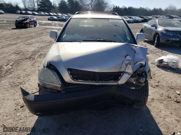 2001 Lexus RX 300 with VIN JTJHF10U710177542, listed as a Copart auction lot 46653605 with 285,931 mi miles and Clean Title. Bid and sale history available at carsss.com. Image 5.