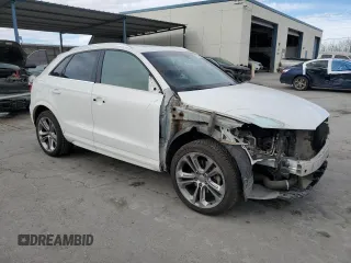 2017 Audi Q3 Premium Plus with VIN WA1HCCFS3HR009720, listed as a Copart auction lot 86170574 with 92,463 mi miles and Salvage title. Bid and sale history available at DreamBid. Image 4.