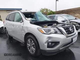 2018 Nissan Pathfinder SL with VIN 5N1DR2MN9JC635058, listed as a IAAI auction lot 42168752 with 57,856 mi miles and . Bid and sale history available at DreamBid. Image 1.