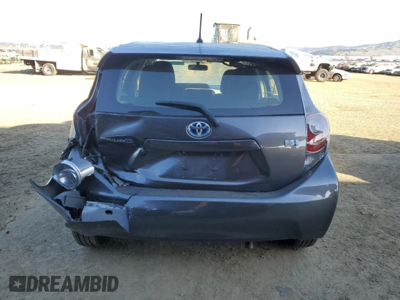 2012 Toyota Prius One with VIN JTDKDTB34C1522795, listed as a Copart auction lot 42779115 with 80,581 mi miles and Salvage Title. Bid and sale history available at carsss.com. Image 6.