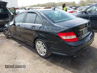 2009 Mercedes-Benz C-Class 3.0L Sport with VIN WDDGF81X99R070764, listed as a IAAI auction lot 41971687 with 142,718 mi miles. Bid and sale history available at carsss.com. Image 3.
