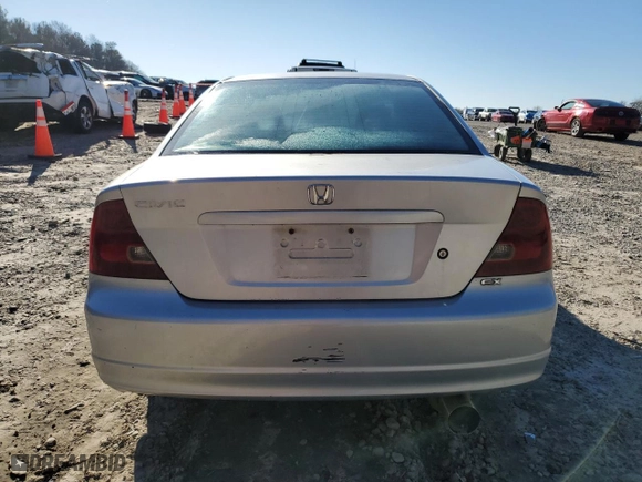 2001 Honda Civic EX with VIN 1HGEM219X1L044687, listed as a Copart auction lot 87252774 with 302,882 mi miles and Salvage Title. Bid and sale history available at carsss.com. Image 6.