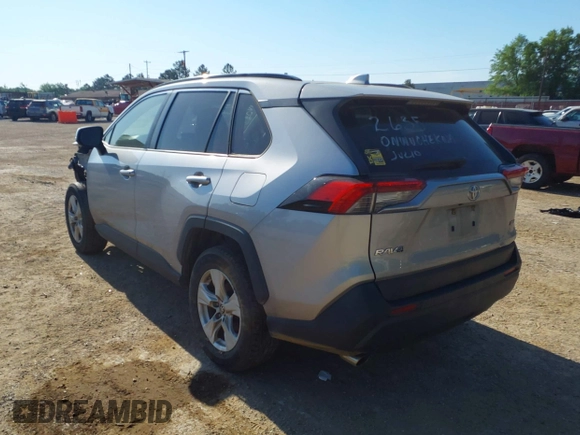 2019 Toyota RAV4 XLE with VIN JTMW1RFV7KD041106, listed as a IAAI auction lot 41759077 with 187,723 mi miles and . Bid and sale history available at DreamBid. Image 3.