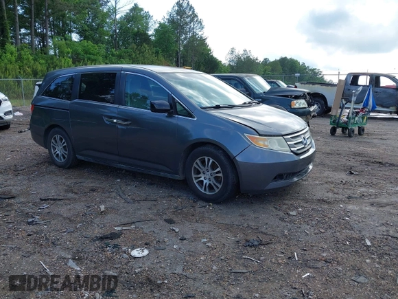 2012 Honda Odyssey EX with VIN 5FNRL5H47CB095357, listed as a IAAI auction lot 42139082 with 108,076 mi miles and . Bid and sale history available at carsss.com. Image 1.