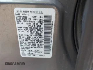 2015 Infiniti QX70 z VIN JN8CS1MU7FM380583, wystawiony jako IAAI lot #41937766 z przebiegiem 144 618 mil mil oraz . Historia ofert i sprzedaży dostępna na DreamBid. Obrazek 9.