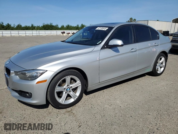 2013 BMW 3 Series 328i with VIN WBA3A5G59DNP21626, listed as a Copart auction lot 52136545 with 88,365 mi miles and Salvage Title. Bid and sale history available at carsss.com. Image 1.