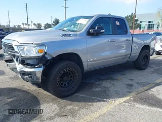 2020 Ram 1500 Big Horn with VIN 1C6RREBT9LN277777, listed as a IAAI auction lot 41725484 with 83,020 mi miles. Bid and sale history available at carsss.com. Image 2.