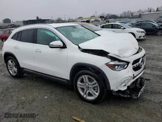 2023 Mercedes-Benz GLA with VIN W1N4N4HBXPJ492369, listed as a Copart auction lot 43422355 with 13,721 mi miles and Salvage Title. Bid and sale history available at carsss.com. Image 4.