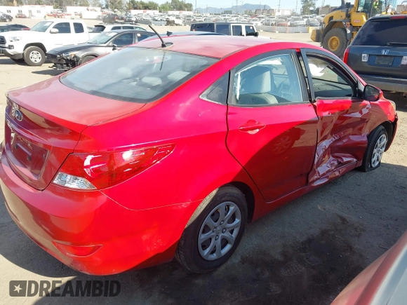 2012 Hyundai Accent GLS with VIN KMHCT4AE9CU187849, listed as a IAAI auction lot 42003584 with 13,750 mi miles. Bid and sale history available at carsss.com. Image 4.