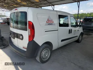 2017 Ram ProMaster City Cargo Tradesman with VIN ZFBERFAB5H6G61892, listed as a Copart auction lot 56341835 with 201,231 mi miles and Salvage title. Bid and sale history available at DreamBid. Image 3.