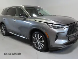 2023 Infiniti QX60 Sensory z VIN 5N1DL1GS5PC353778, wystawiony jako Copart lot #58865715 z przebiegiem 20 386 mil mil oraz Szkoda całkowita • Salvage title. Historia ofert i sprzedaży dostępna na DreamBid. Obrazek 1.