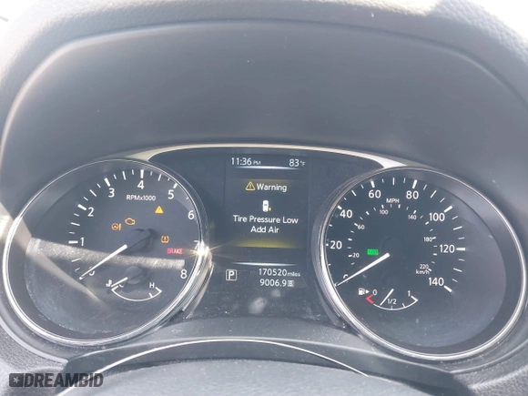 2015 Nissan Rogue S with VIN 5N1AT2MT6FC927129, listed as a IAAI auction lot 40239571 with 170,520 mi miles. Bid and sale history available at carsss.com. Image 7.