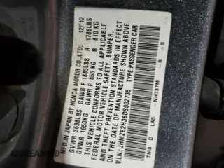 2013 Honda Insight z VIN JHMZE2H36DS002735, wystawiony jako Copart lot #55227875 z przebiegiem 112 967 mil mil oraz Szkoda całkowita • Salvage title. Historia ofert i sprzedaży dostępna na DreamBid. Obrazek 12.