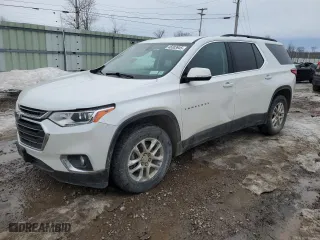 2020 Chevrolet Traverse LT Leather with VIN 1GNEVHKW2LJ190106, listed as a Copart auction lot 48303945 with 156,412 mi miles and Salvage Title. Bid and sale history available at carsss.com. Image 1.