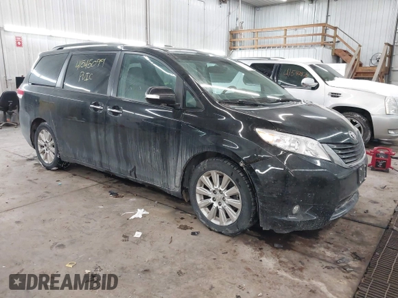 2013 Toyota Sienna XLE AAS with VIN 5TDYK3DC4DS357154, listed as a IAAI auction lot 41545099 with 168,378 mi miles and . Bid and sale history available at carsss.com. Image 1.