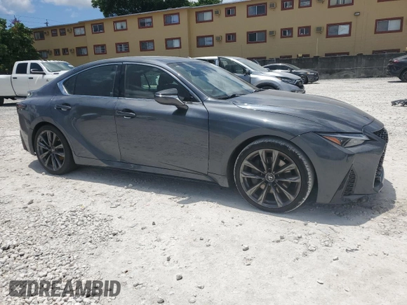 2021 Lexus IS 350 F Sport with VIN JTHGZ1B25M5038646, listed as a Copart auction lot 60291505 with 106,116 mi miles and Non repairable. Bid and sale history available at DreamBid. Image 4.
