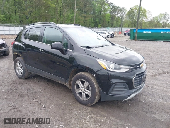 2019 Chevrolet Trax LT with VIN KL7CJPSB2KB851982, listed as a IAAI auction lot 41983388 with 159,852 mi miles. Bid and sale history available at carsss.com. Image 1.