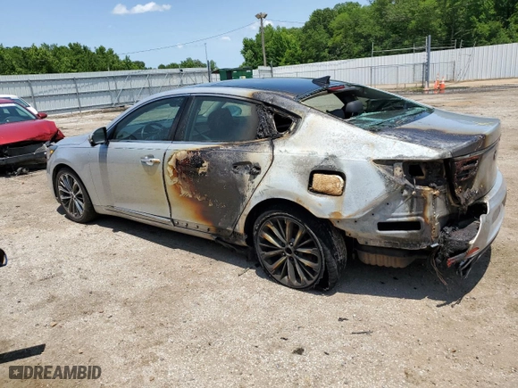 2017 Kia Cadenza Technology with VIN KNALC4J17H5091928, listed as a Copart auction lot 57755034 with 114,134 mi miles and Salvage Title. Bid and sale history available at carsss.com. Image 2.
