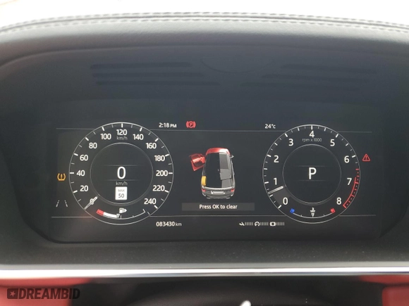 2019 Land Rover Range Rover Sport HST with VIN SALWS2SU3KA875806, listed as a Copart auction lot 74830474 with 83,430 mi miles and Clean Title. Bid and sale history available at carsss.com. Image 9.