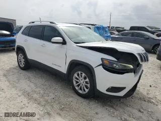 2019 Jeep Cherokee Latitude with VIN 1C4PJLCB0KD486587, listed as a Copart auction lot 50708485 with 87,885 mi miles and Salvage Title. Bid and sale history available at carsss.com. Image 4.