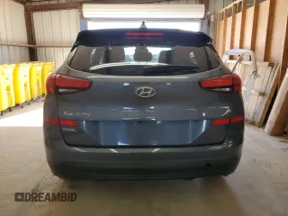 2021 Hyundai Tucson SE with VIN KM8J23A46MU301397, listed as a Copart auction lot 45848855 with 56,918 mi miles and Salvage Title. Bid and sale history available at carsss.com. Image 6.