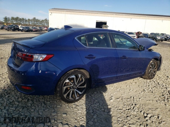 2017 Acura ILX w/Premium/A-SPEC Pkg with VIN 19UDE2F83HA015465, listed as a Copart auction lot 77576894 with 51,173 mi miles and Salvage Title. Bid and sale history available at carsss.com. Image 3.