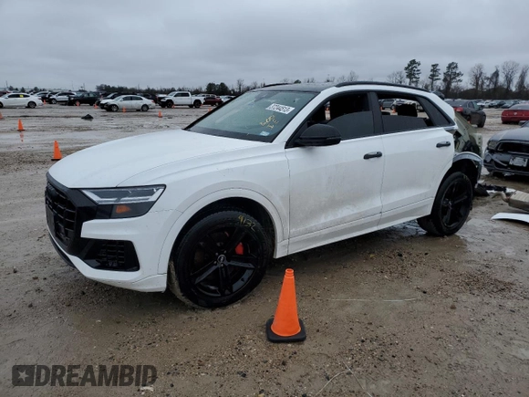 2019 Audi Q8 Premium with VIN WA1AVAF1XKD017065, listed as a Copart auction lot 37244513 with 54,174 mi miles. Bid and sale history available at carsss.com. Image 1.
