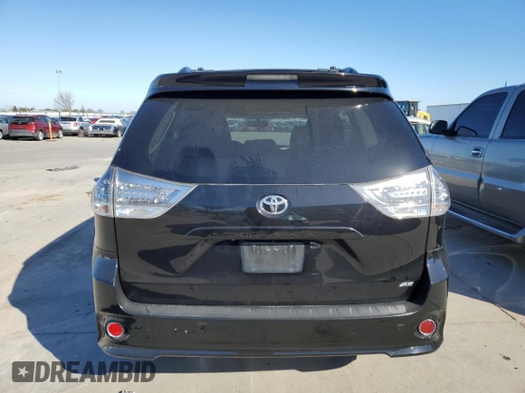 2014 Toyota Sienna SE with VIN 5TDXK3DC2ES482229, listed as a Copart auction lot 47080475 with 316,711 mi miles and Salvage Title. Bid and sale history available at DreamBid. Image 6.