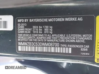 2013 MINI Countryman with VIN WMWZB3C53DWM08700, listed as a IAAI auction lot 41402093 with 71,109 mi miles and . Bid and sale history available at DreamBid. Image 9.