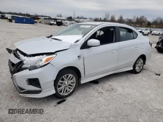 2021 Mitsubishi Mirage G4 ES with VIN ML32FUFJ2MHF04822, listed as a Copart auction lot 82906374 with 42,437 mi miles and Salvage Title. Bid and sale history available at carsss.com. Image 1.