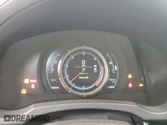 2016 Lexus IS 300/350 with VIN JTHCM1D25G5004835, listed as a Copart auction lot 55387325 with 98,684 mi miles and Salvage title. Bid and sale history available at DreamBid. Image 9.