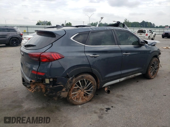 2021 Hyundai Tucson Ultimate with VIN KM8J3CAL4MU338338, listed as a Copart auction lot 54318835 with Not provided miles and Salvage title. Bid and sale history available at DreamBid. Image 3.