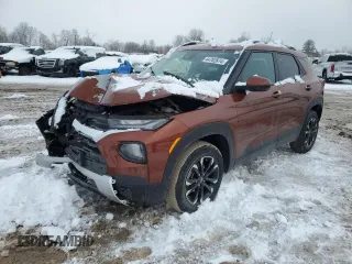 2021 Chevrolet TrailBlazer LT with VIN KL79MRSL2MB097054, listed as a Copart auction lot 44782874 with 18,116 mi miles and . Bid and sale history available at DreamBid. Image 1.