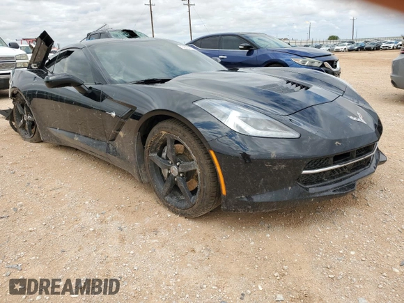 2015 Chevrolet Corvette 1LT with VIN 1G1YB2D71F5123780, listed as a Copart auction lot 62004154 with 0 mi miles and Salvage Title. Bid and sale history available at carsss.com. Image 4.