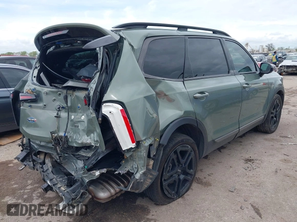 2023 Kia Telluride SX Prestige X-Pro with VIN 5XYP5DGC4PG358441, listed as a IAAI auction lot 41909816 with 19,973 mi miles and . Bid and sale history available at DreamBid. Image 4.