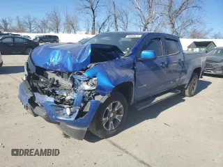 2018 Chevrolet Colorado 4WD Z71 z VIN 1GCGTDEN8J1281851, wystawiony jako Copart lot #46849675 z przebiegiem Nie podano mil oraz Szkoda całkowita • Salvage title. Historia ofert i sprzedaży dostępna na DreamBid. Obrazek 1.