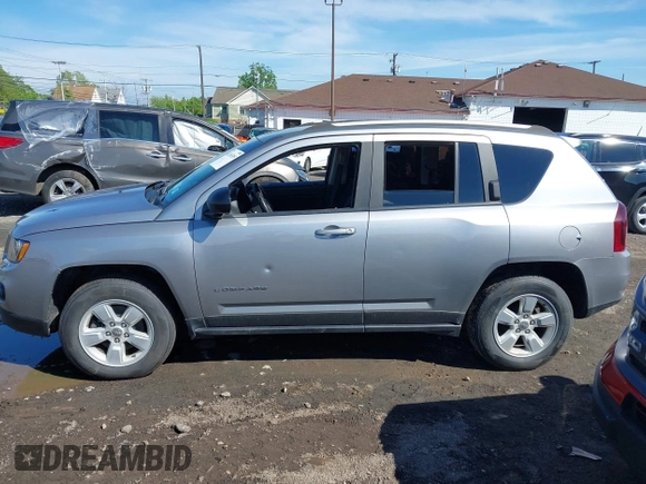 2017 Jeep Compass Sport SE with VIN 1C4NJCBA3HD185854, listed as a IAAI auction lot 42365395 with 100,308 mi miles and . Bid and sale history available at DreamBid. Image 14.