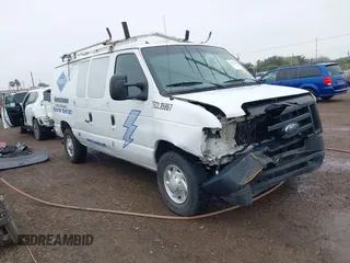2008 Ford Econoline Cargo Commercial with VIN 1FTNE24L38DB50342, listed as a IAAI auction lot 41422323 with 318,790 mi miles and . Bid and sale history available at carsss.com. Image 1.