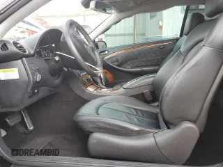 2008 Mercedes-Benz CLK 350 with VIN WDBTJ56H48F241149, listed as a Copart auction lot 43001345 with 39,222 mi miles and Salvage title. Bid and sale history available at DreamBid. Image 7.