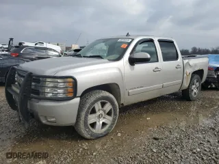 2007 Chevrolet Silverado 1500 LTZ with VIN 2GCEK13M471500665, listed as a Copart auction lot 46646525 with 0 mi miles and Salvage Title. Bid and sale history available at carsss.com. Image 1.