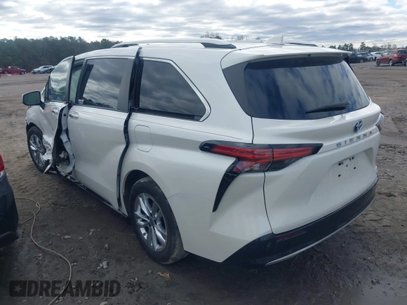 2021 Toyota Sienna Limited with VIN 5TDZRKEC5MS017567, listed as a IAAI auction lot 41737206 with 50,779 mi miles. Bid and sale history available at carsss.com. Image 3.