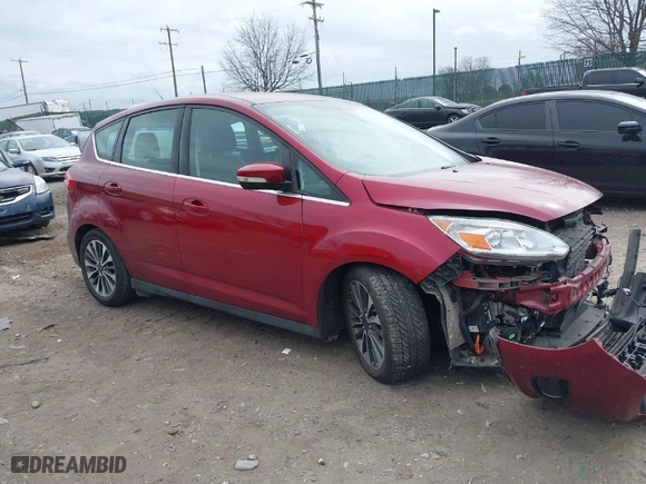 2017 Ford C-Max Energi Titanium with VIN 1FADP5FU5HL102253, listed as a IAAI auction lot 41726641 with 103,614 mi miles. Bid and sale history available at carsss.com. Image 1.