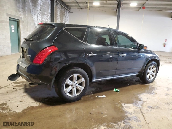 2007 Nissan Murano S with VIN JN8AZ08W77W628359, listed as a Copart auction lot 45712774 with 114,464 mi miles and Salvage Title. Bid and sale history available at carsss.com. Image 3.