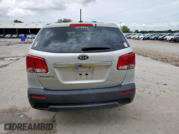 2013 Kia Sorento LX with VIN 5XYKT3A19DG396227, listed as a Copart auction lot 63595135 with 157,268 mi miles and Salvage title. Bid and sale history available at DreamBid. Image 6.