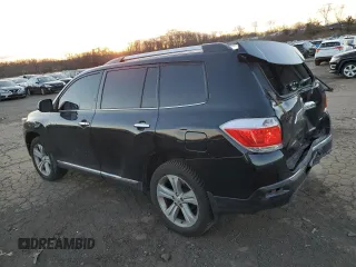 2012 Toyota Highlander Limited with VIN 5TDDK3EHXCS124113, listed as a Copart auction lot 87661275 with 168,543 mi miles and Salvage Title. Bid and sale history available at carsss.com. Image 2.