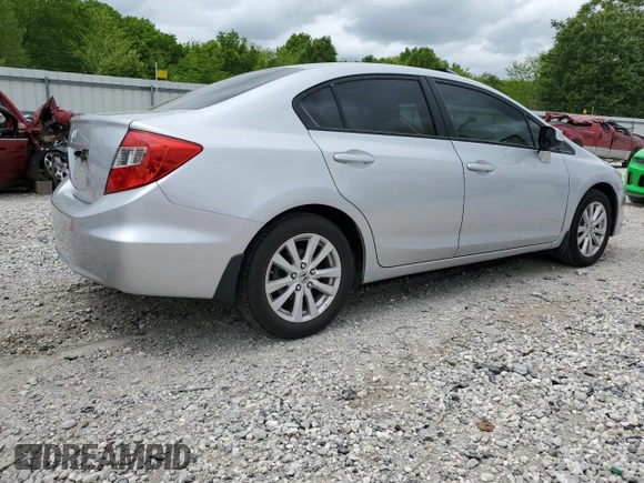 2012 Honda Civic EX with VIN 2HGFB2F80CH557022, listed as a Copart auction lot 54429535 with 189,345 mi miles and Clean Title. Bid and sale history available at DreamBid. Image 3.